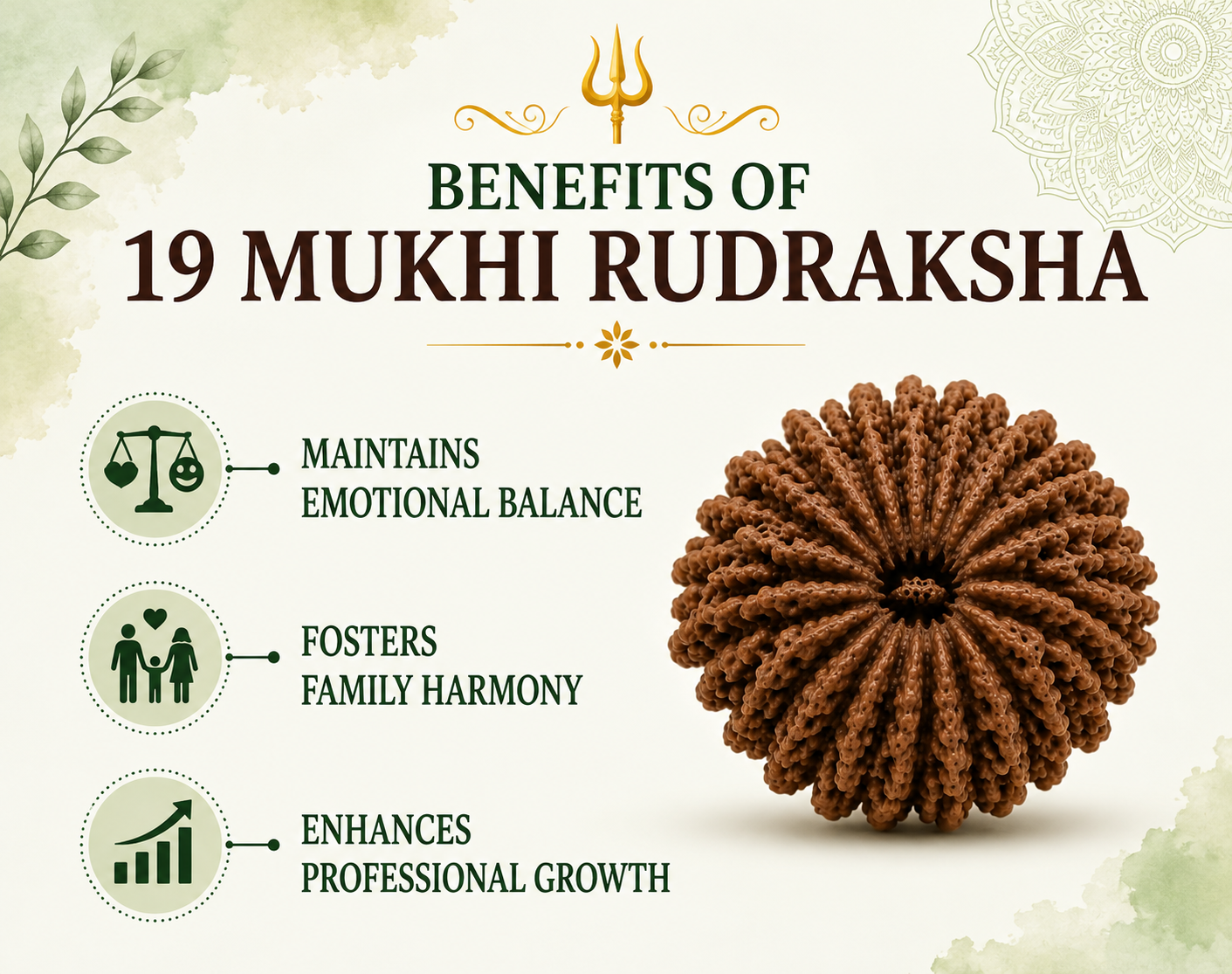 19 Mukhi Rudraksha (Nepal Origin)